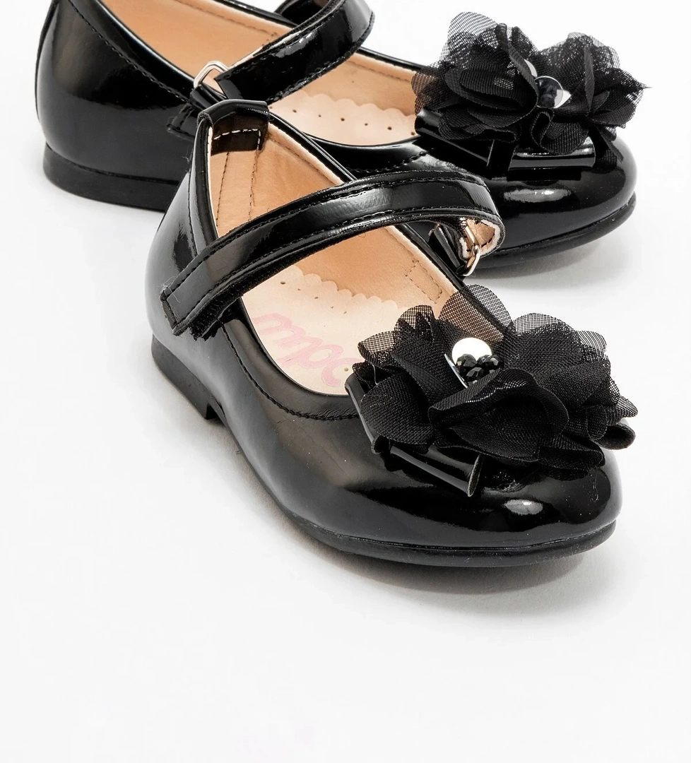 Kız Çocuk Siyah Fashion Babet