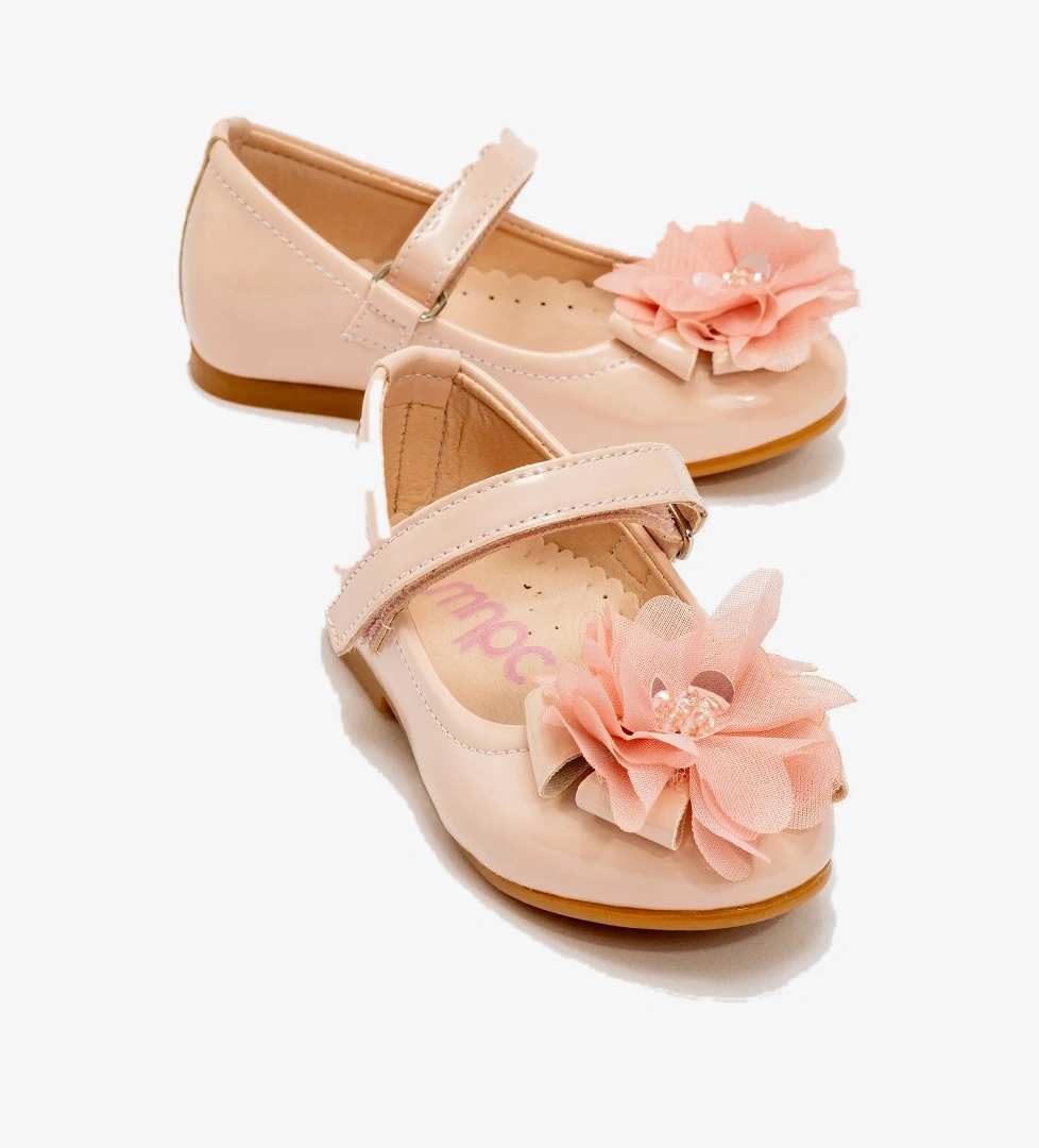 Kız Çocuk Pudra Fashion Babet