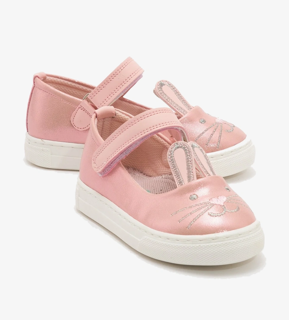 Mnpc Kız Çocuk Sedef Pudra Tavşanlı Günlük Babet model görseli