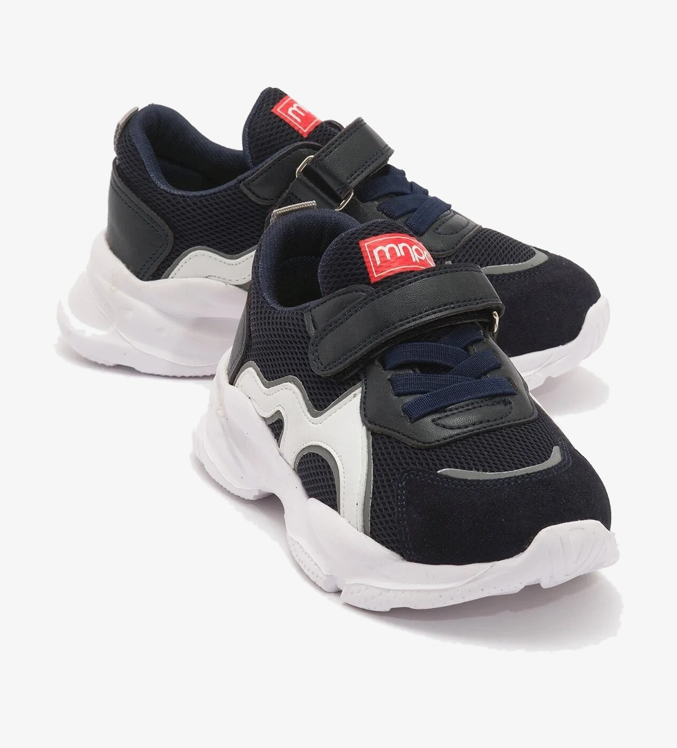 Erkek Çocuk Lacivert Hakiki Deri Günlük Spor Ayakkabı