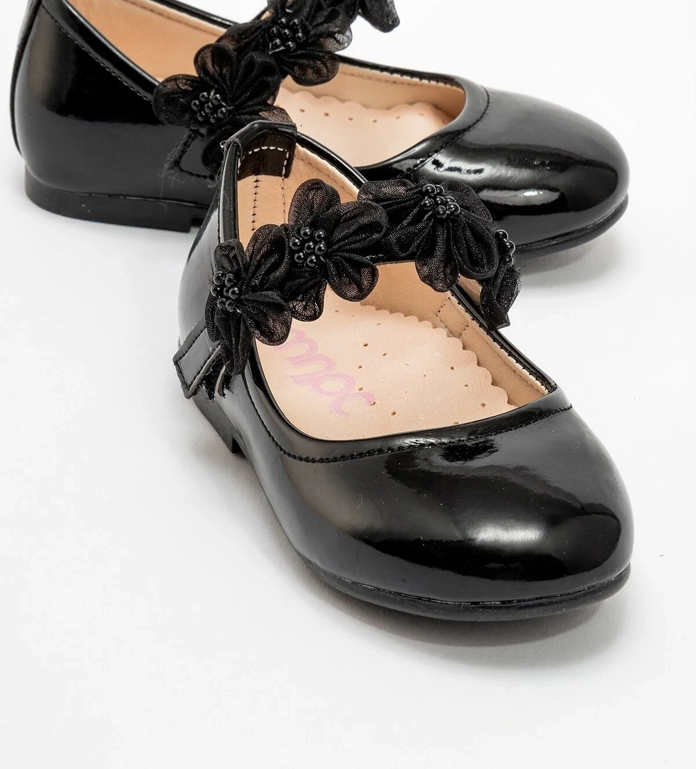 Kız Çocuk Siyah Fashion Babet