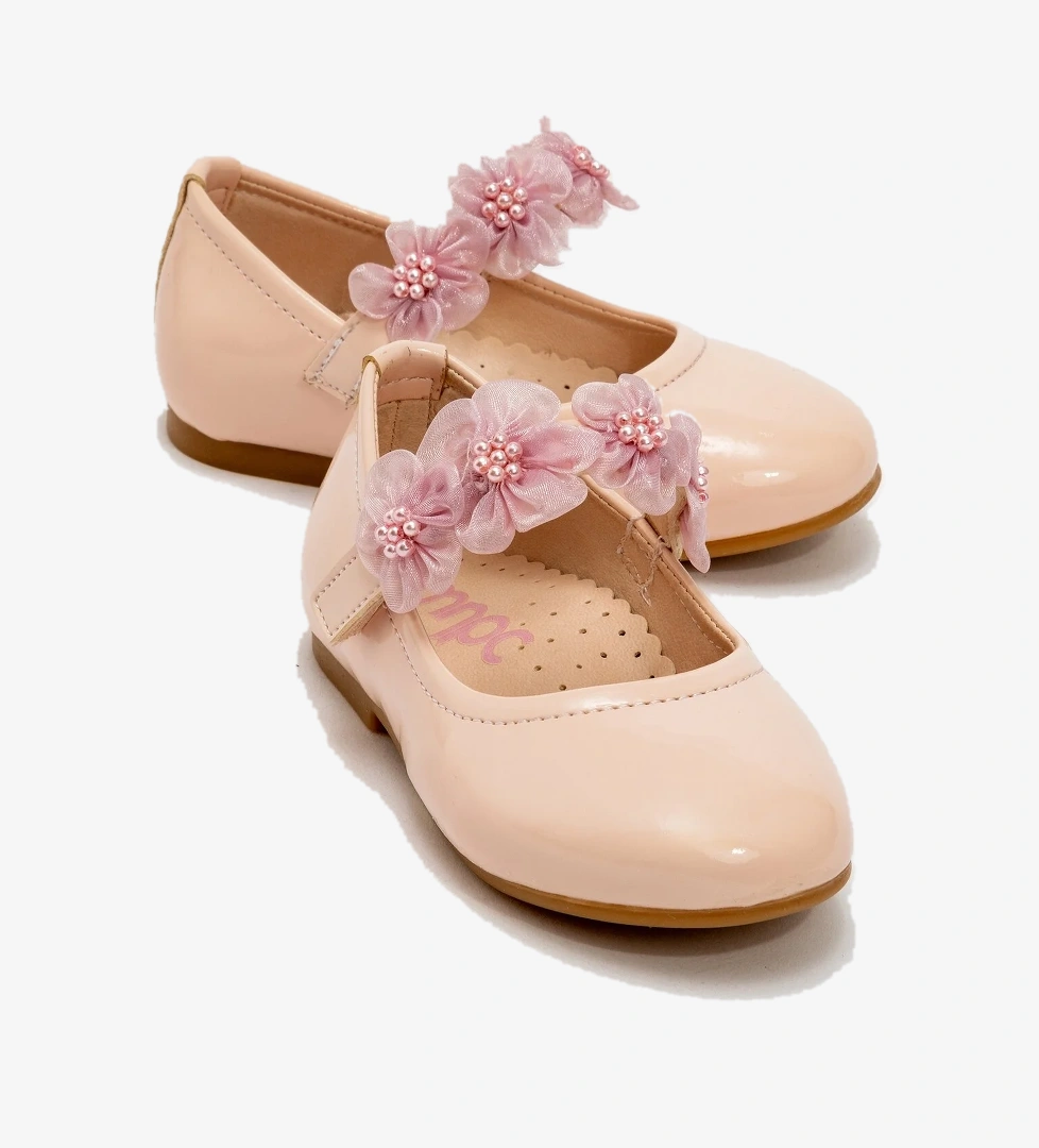 Kız Çocuk Pudra Fashion Babet