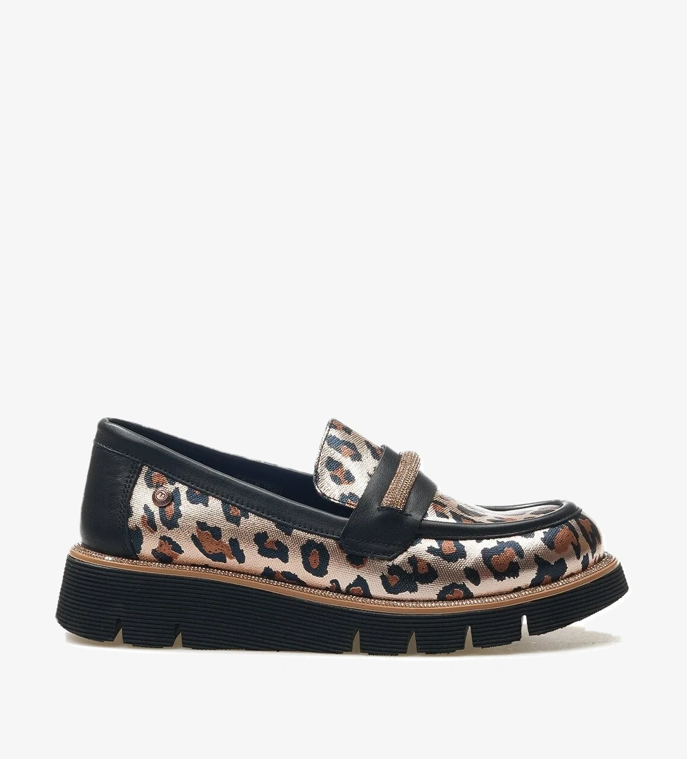 Mammamia Kadın Hakiki Deri Taşlı Casual Ayakkabı 25y D25ya-3740 Z Leopar model görseli