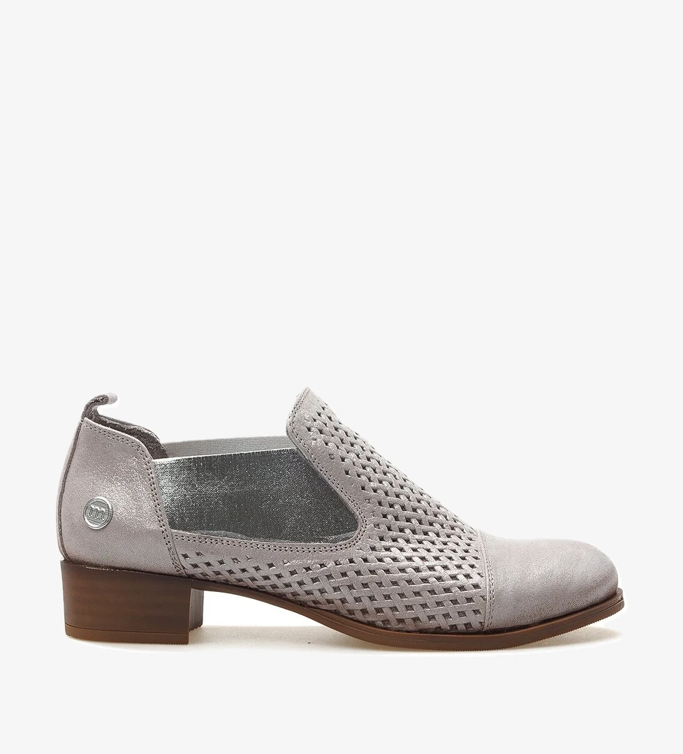 Mammamia Kadın Hakiki Deri Simli Desenli Casual Ayakkabı 25y D25ya-7150 Z Vizon Simli model görseli