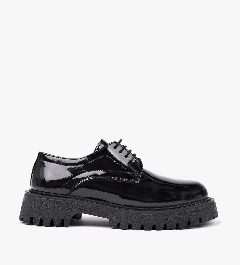 BLANCA Bağcıklı Hakiki Deri Kalın Taban Günlük Casual Makosen Kadın Loafer Ayakkabı