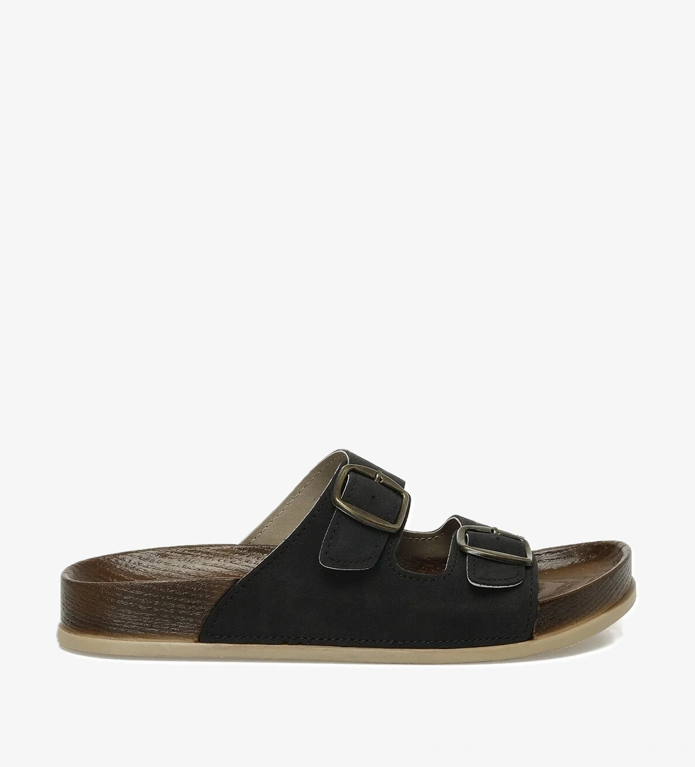 405205.Z5FX Siyah Kadın Ev Terliği - Görsel 1