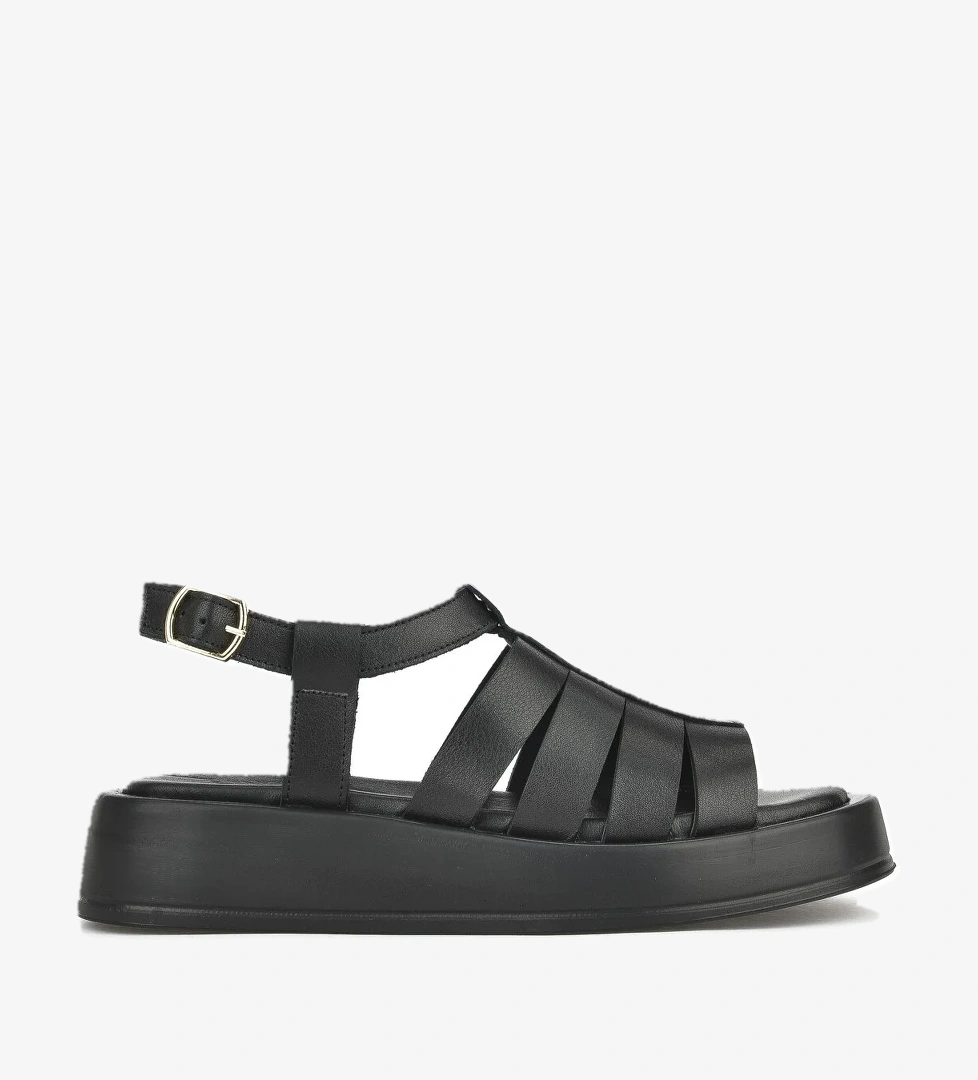 Hakiki Deri Kadın Sandalet 1511033Z23069 Siyah