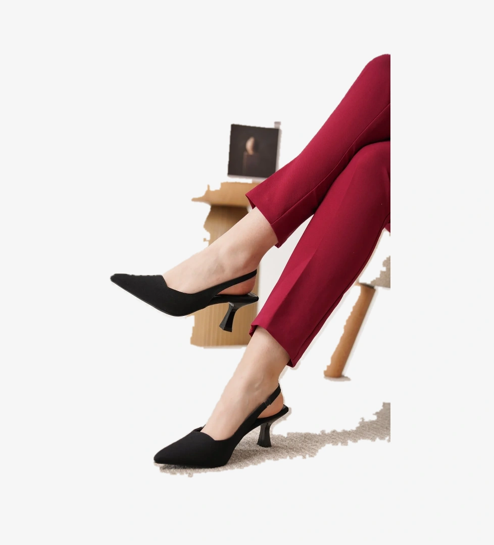 D052 Günlük Ortopedik Klasik Topuklu Kadın Ayakkabı