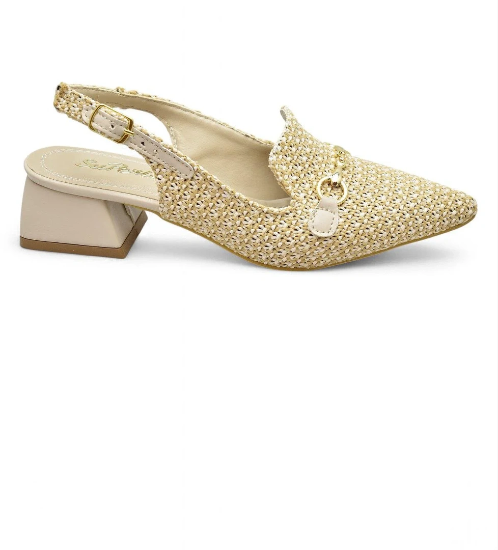 9828 Kadın Topuklu Ayakkabı 4 cm Kalın Topuk Abiye Düğün Nişan Kına Gecesi Ayakkabısı