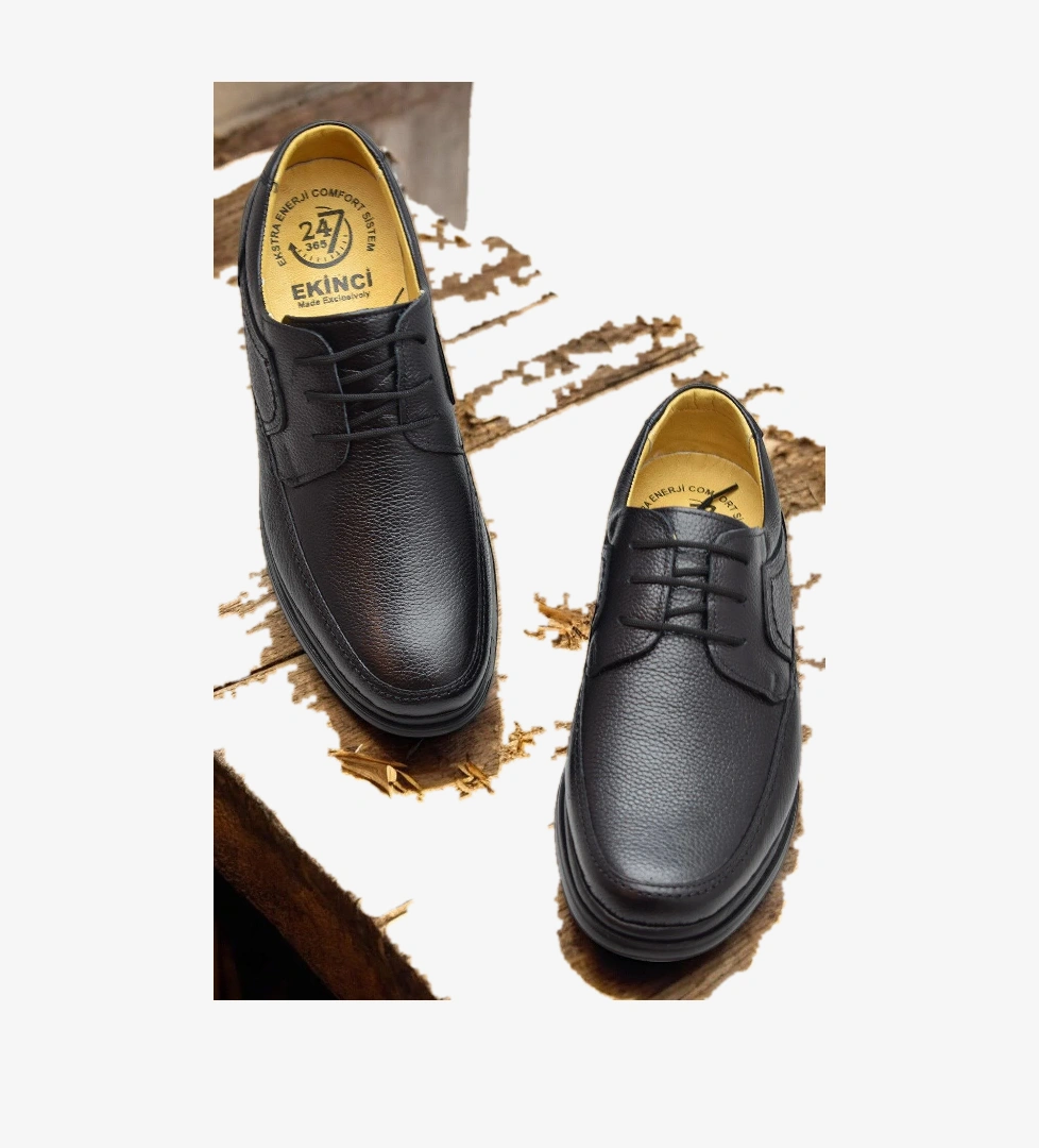 Ispartalılar Tab8050 Ortopedik Taban Hakiki Deri Erkek Ayakkabı Mevsimlik Baba Ayakkabısı model görseli