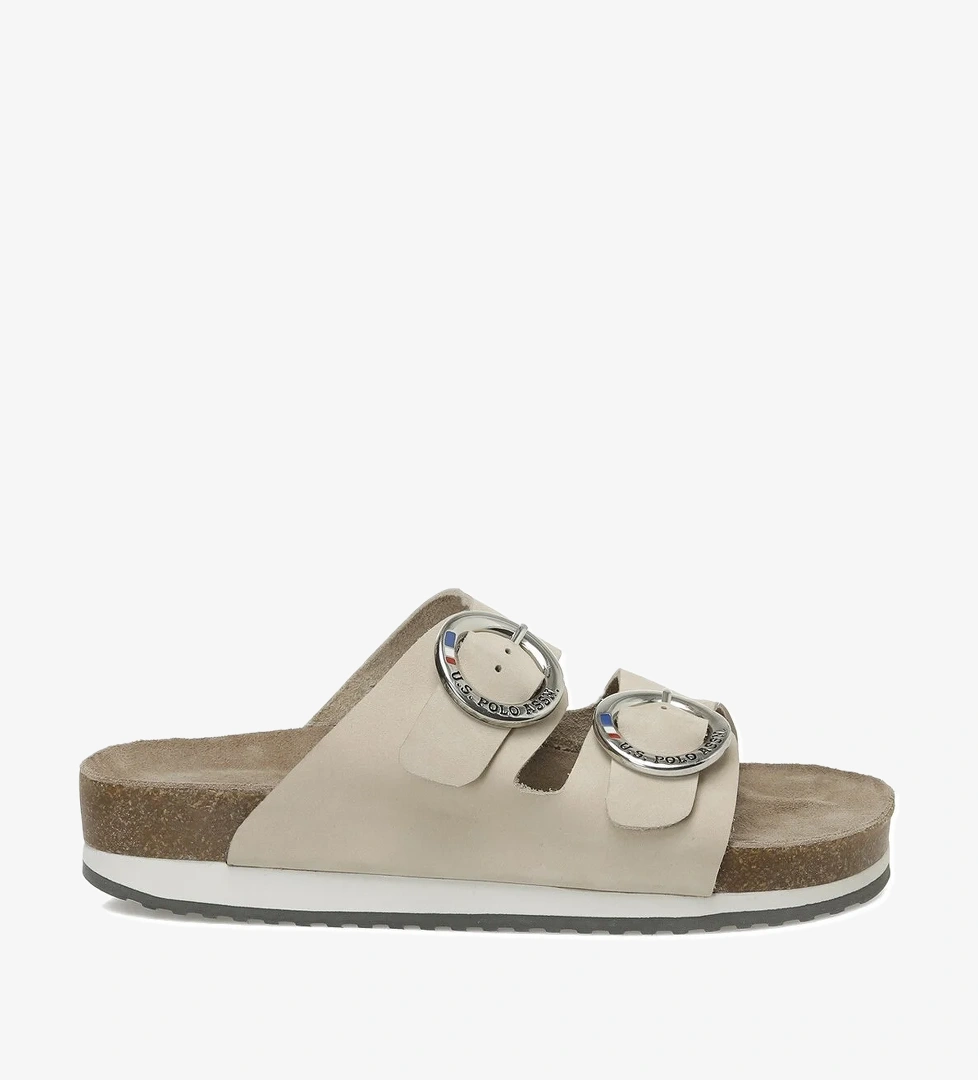 PLAIN NU 5FX Bej Kadın Mantar Terlik - Görsel 1