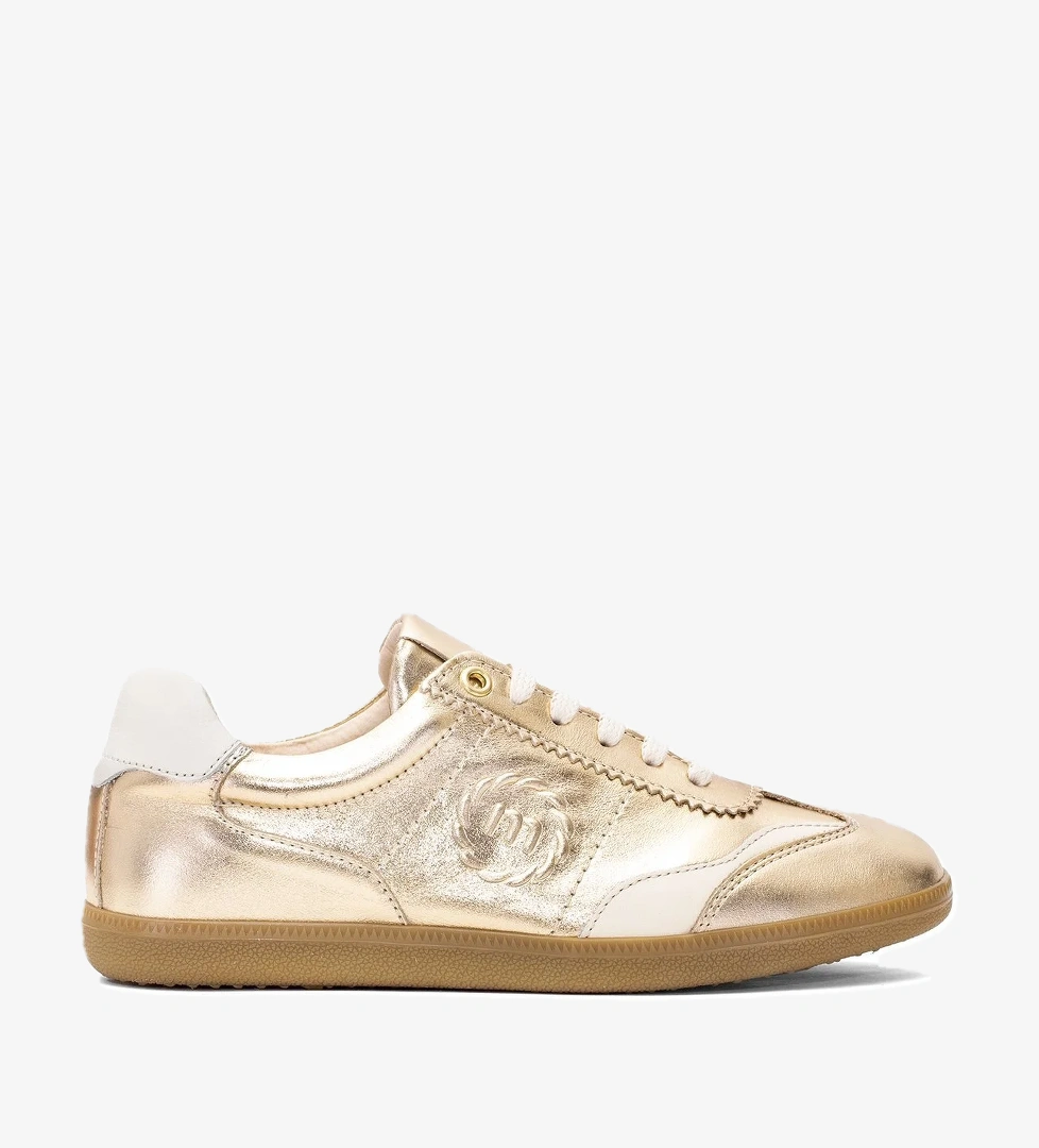 Mammamia D25YA-550 Kadın Hakiki Deri Klasik Sneaker Altın model görseli