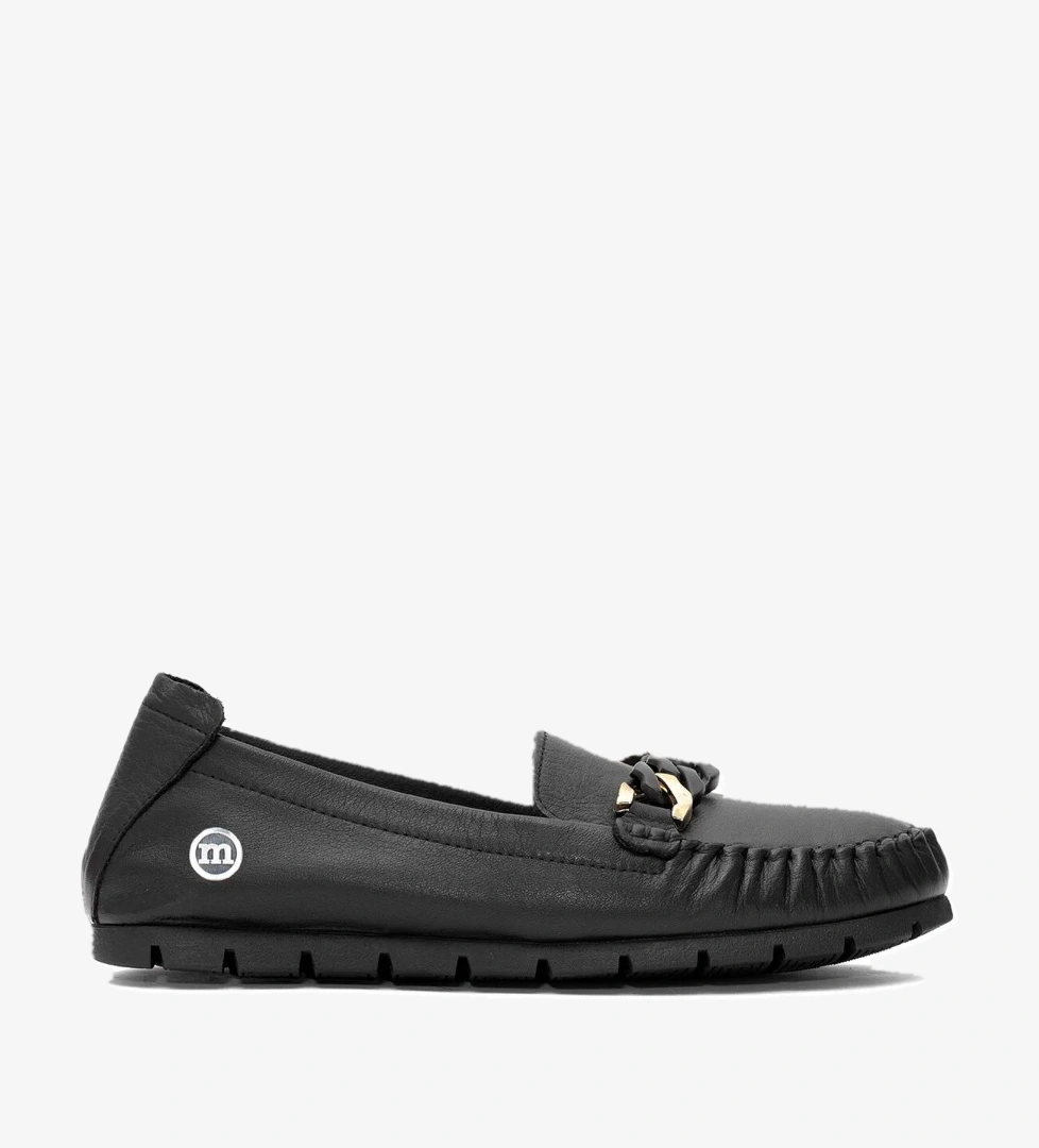 Mammamia D25YA-745 Kadın Hakiki Deri Casual Ayakkabı Siyah model görseli