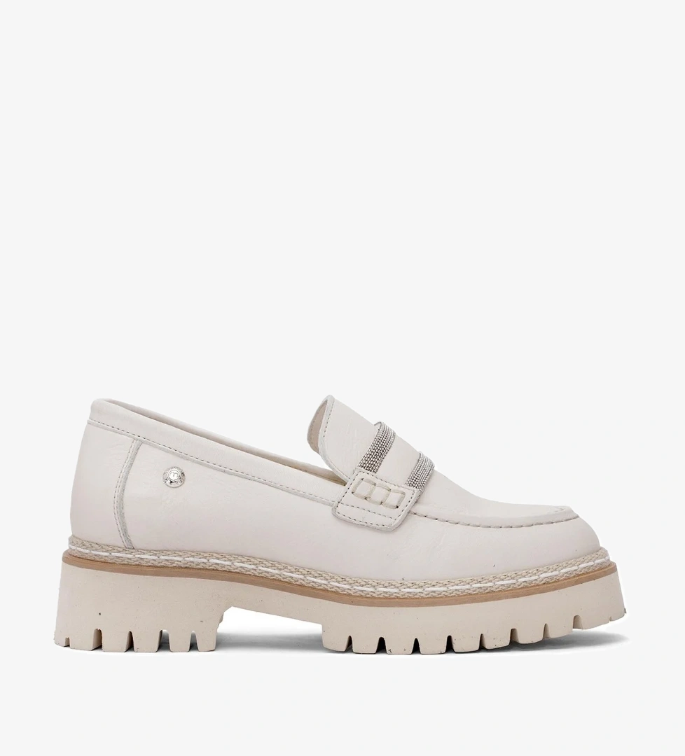 Mammamia D25ya-3705 Kadın Hakiki Deri Casual Ayakkabı Siyah Krem model görseli