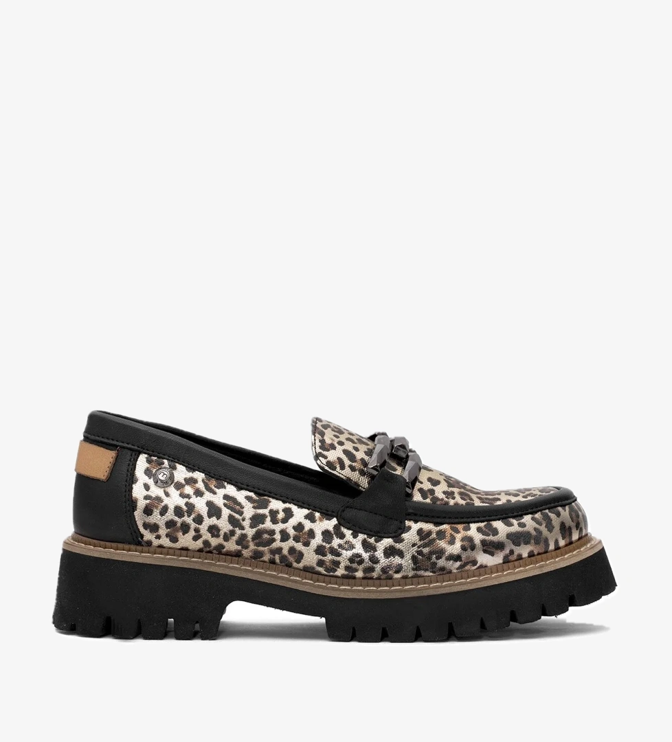 D25YA-3695 Kadın Hakiki Deri Casual Ayakkabı Altın