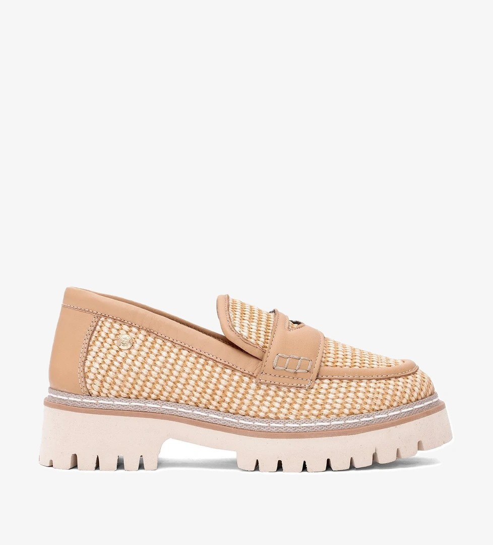 D25YA-3660 Kadın Hakiki Deri Casual Ayakkabı Taba