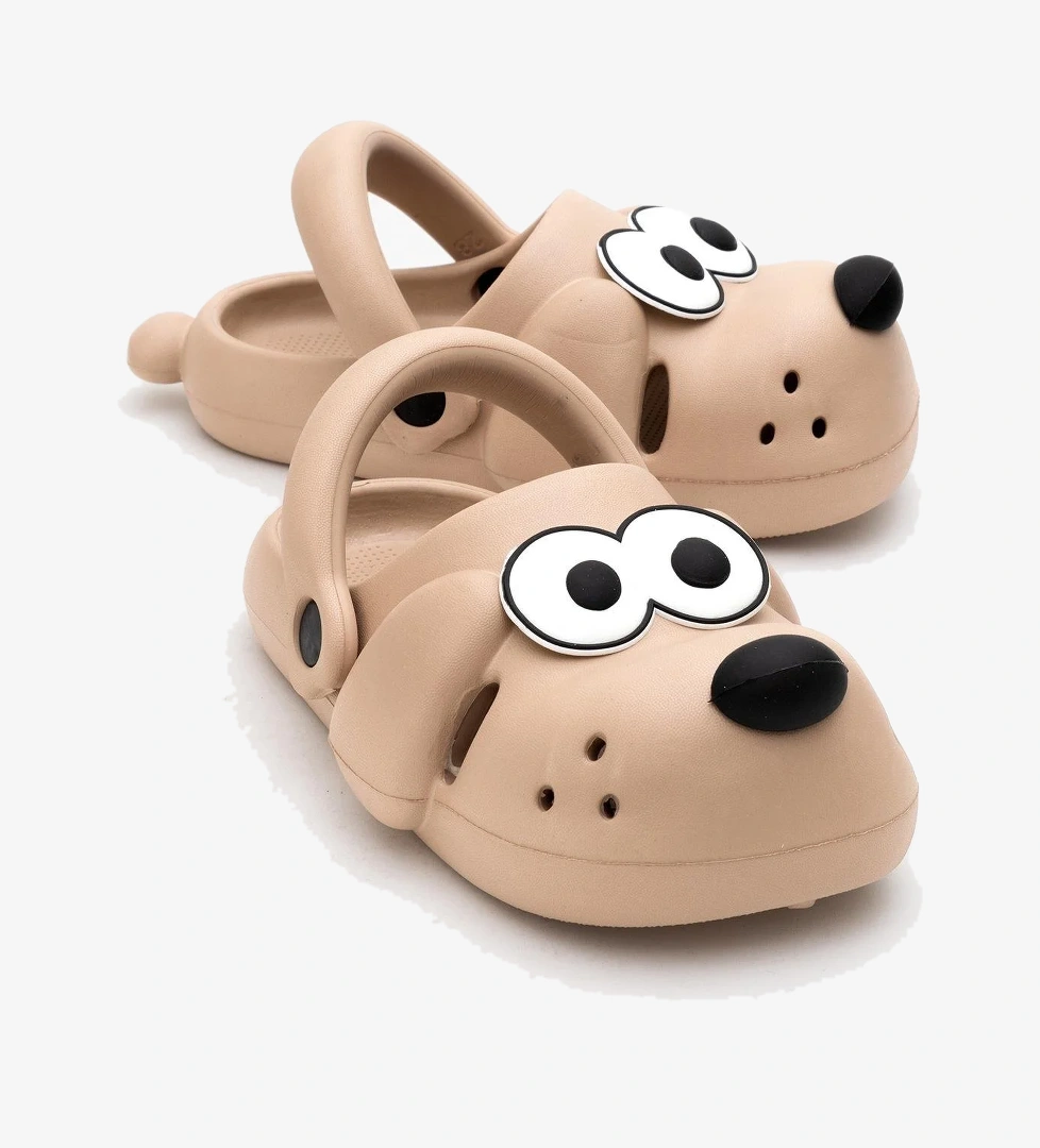 Çocuk Köpekli Sabo Terlik 28-35 VİZON