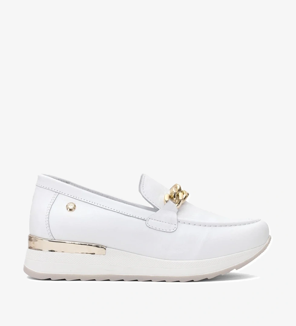 Mammamia D25YA-3510 Kadın Hakiki Deri Casual Ayakkabı Beyaz model görseli