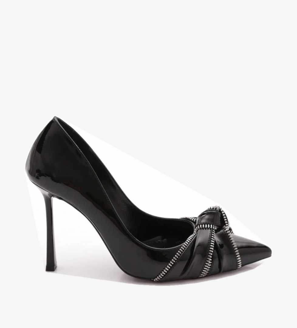 Dgn 1023 Kadin Taşli Sivri Burun Topuklu Ayakkabi model görseli