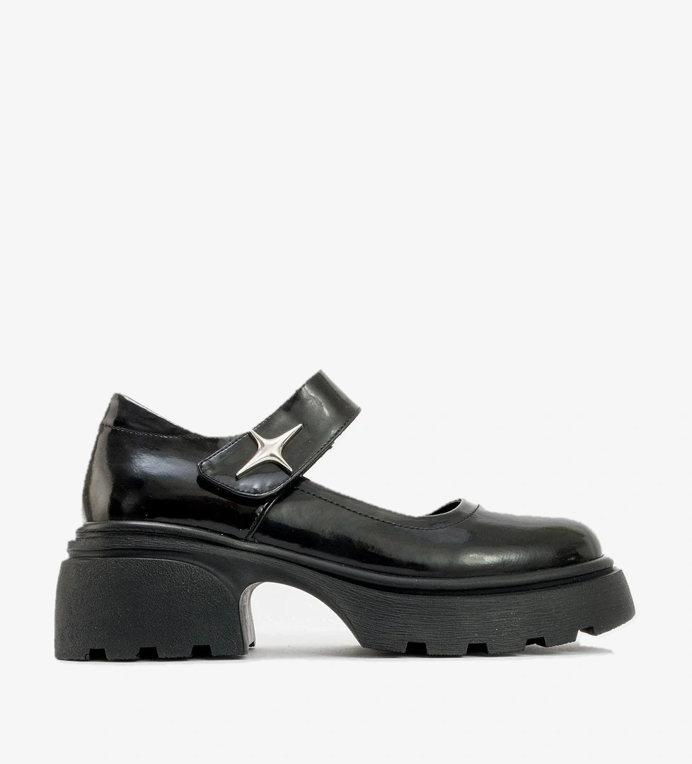 Kadın Cırtlı Günlük Ayakkabı SİYAH RUGAN - Görsel 1