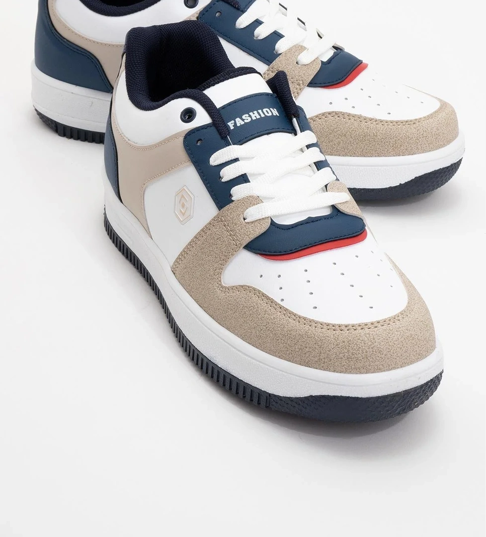 Bağcıklı Erkek Spor Ayakkabı BEYAZ LACİ