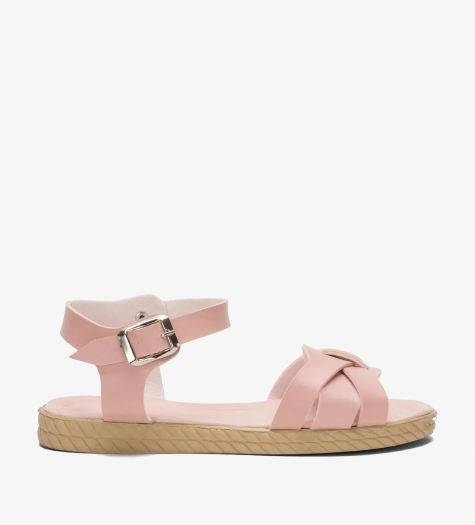 Günlük Şık Rahat Kadın Sandalet PUDRA