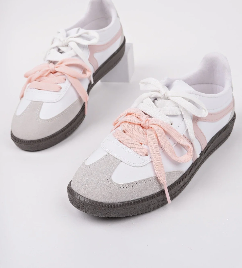 RETRO Çift Bağcıklı Günlük Kadın Sneaker Spor Ayakkabı