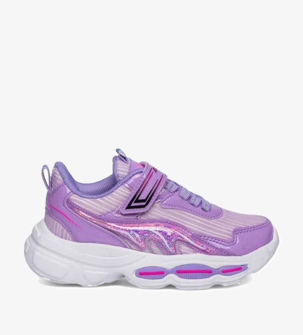 Alessio 010-25 Simli Maskotlu Kız Çocuk Sneaker Lila Pembe 31-35 model görseli