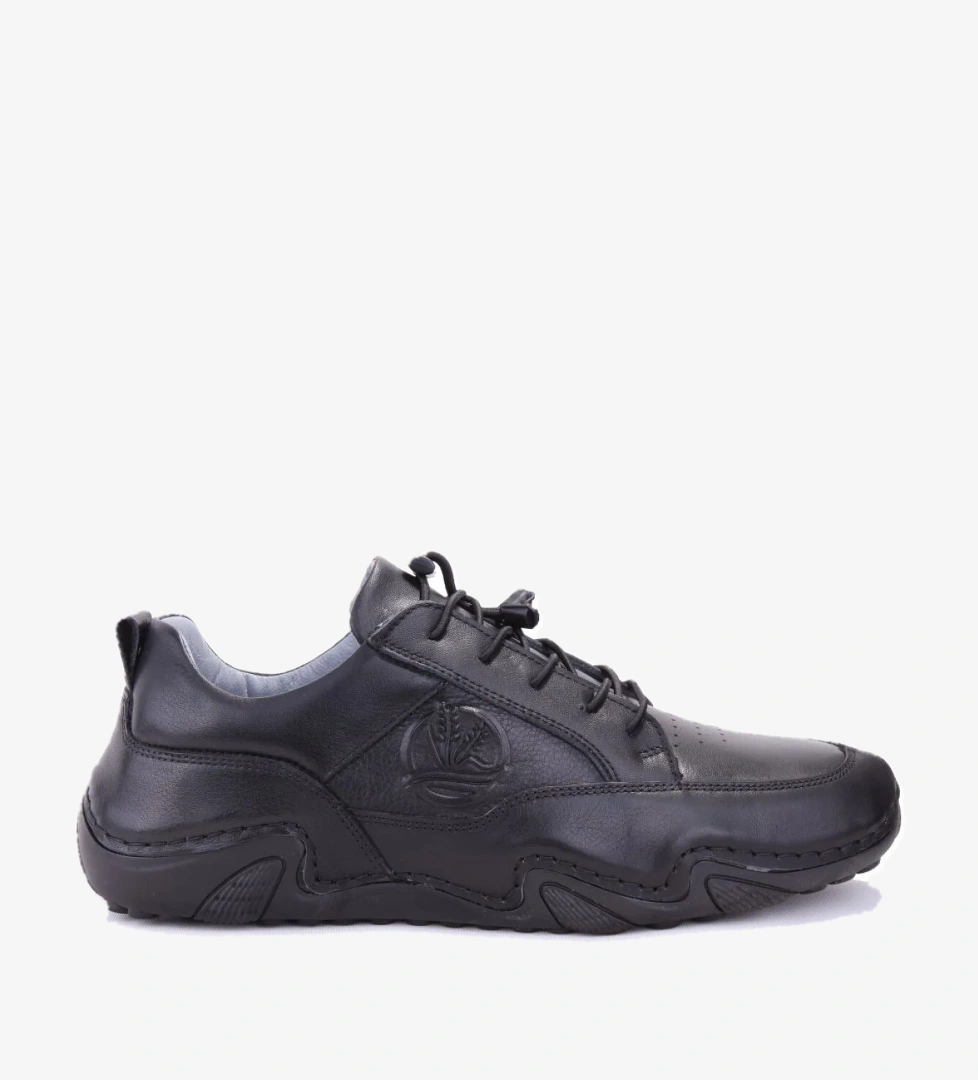 Dagoster Dma77-362 Kum Siyah Nubuk Ortopedik Günlük Erkek Deri Ayakkabı model görseli