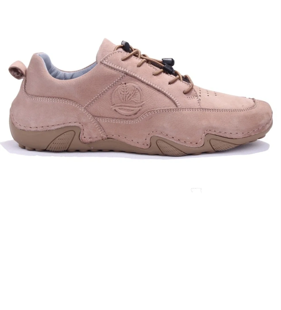 DMA77-362 Kum Nubuk Ortopedik Günlük Erkek Deri Ayakkabı