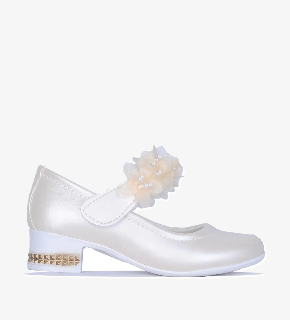 Ayakcenter 26-herbebe Fırfırlı 3cm Kız Çocuk Topuklu Ayakkabı model görseli