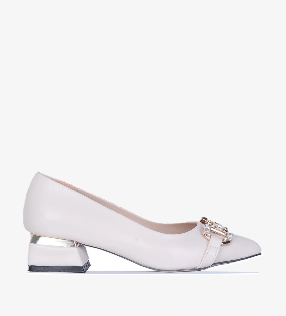 Scarletta 533 Taşlı 3cm Topuklu Kadın Ayakkabı model görseli