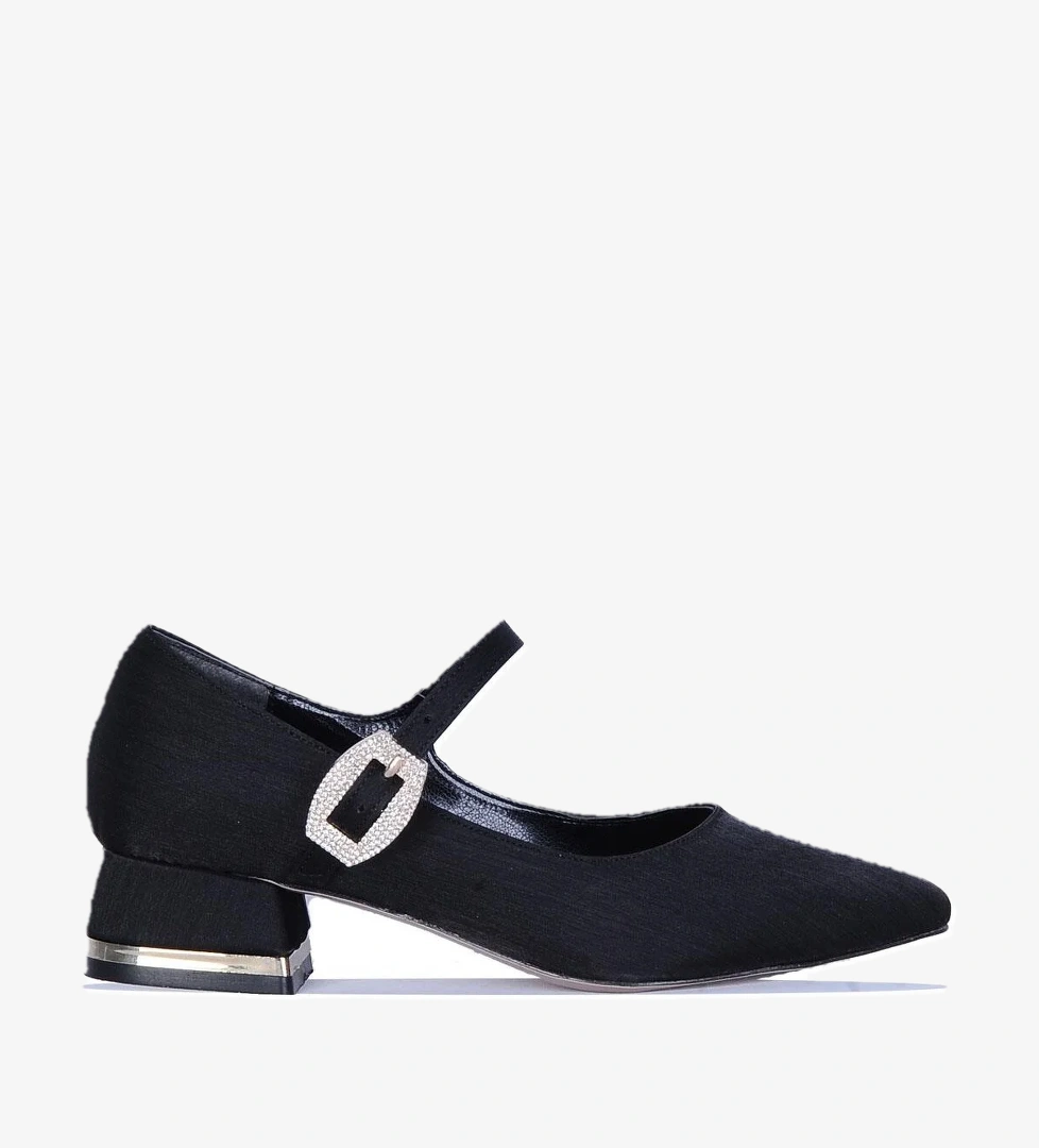 833 Tokalı 3Cm Topuklu Kadın Ayakkabı