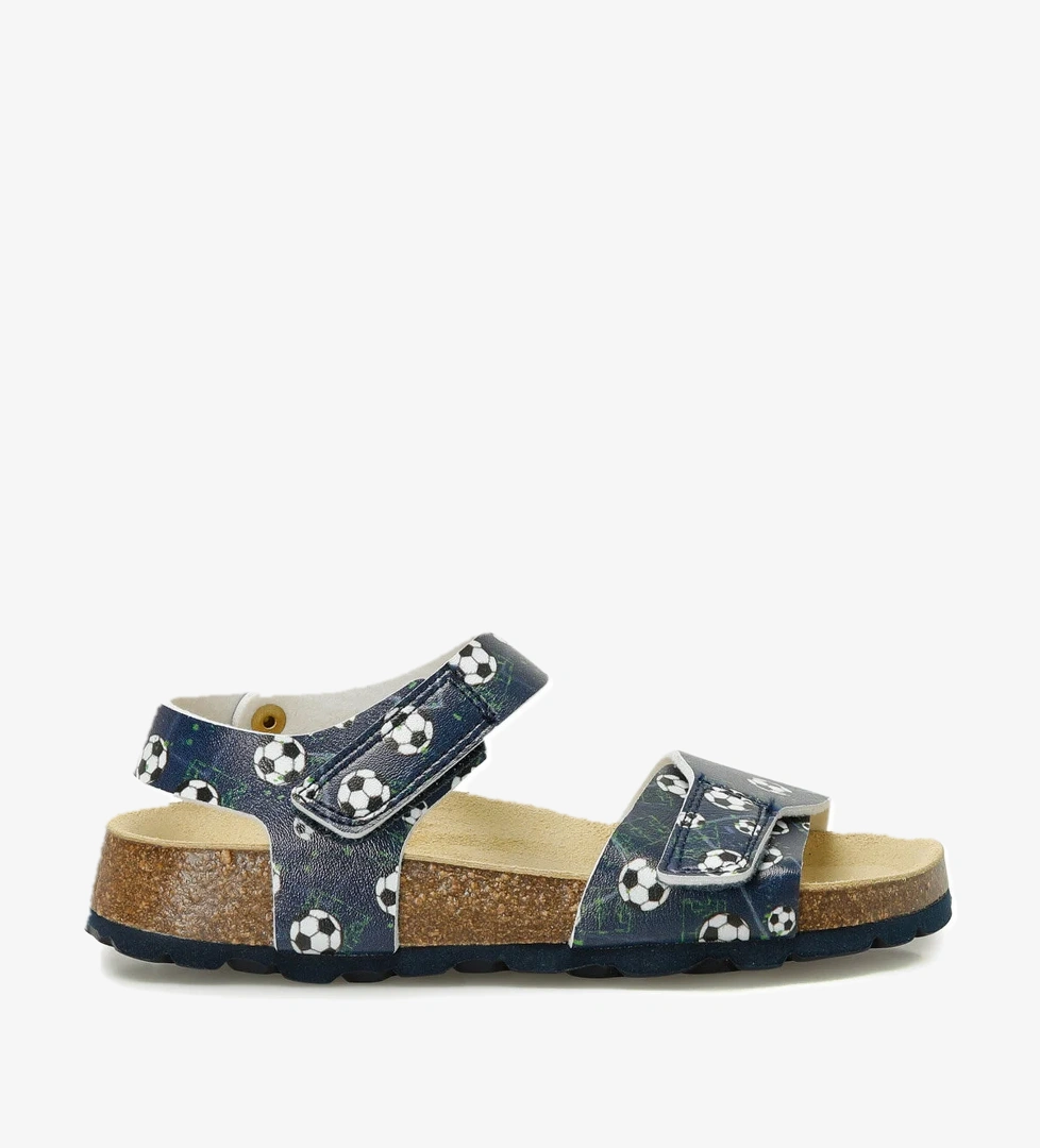 000122-8010-2 Mavi Erkek Çocuk Sandalet - Görsel 1