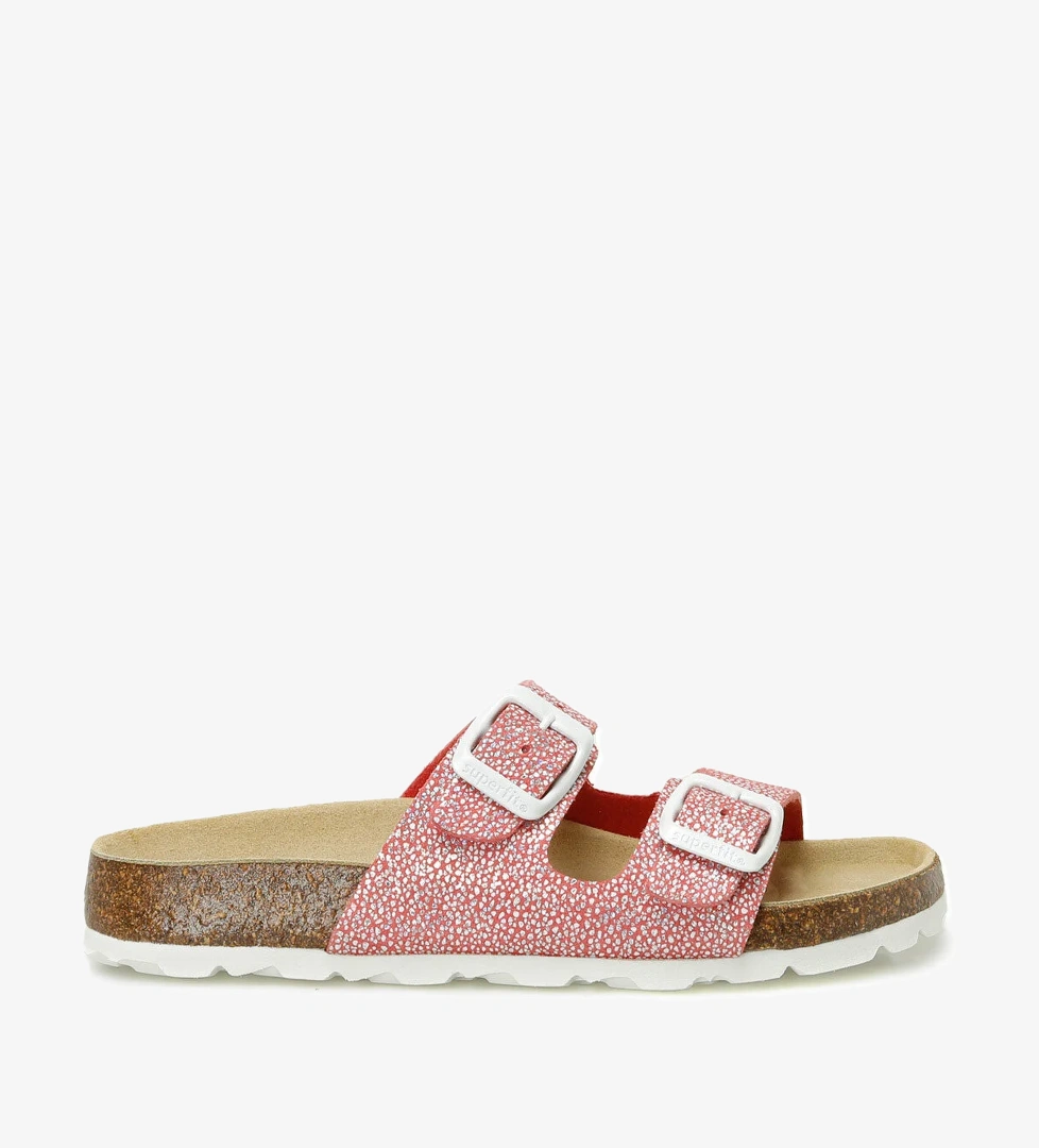 800111-5530-2 Kırmızı Kız Çocuk Terlik - Görsel 1