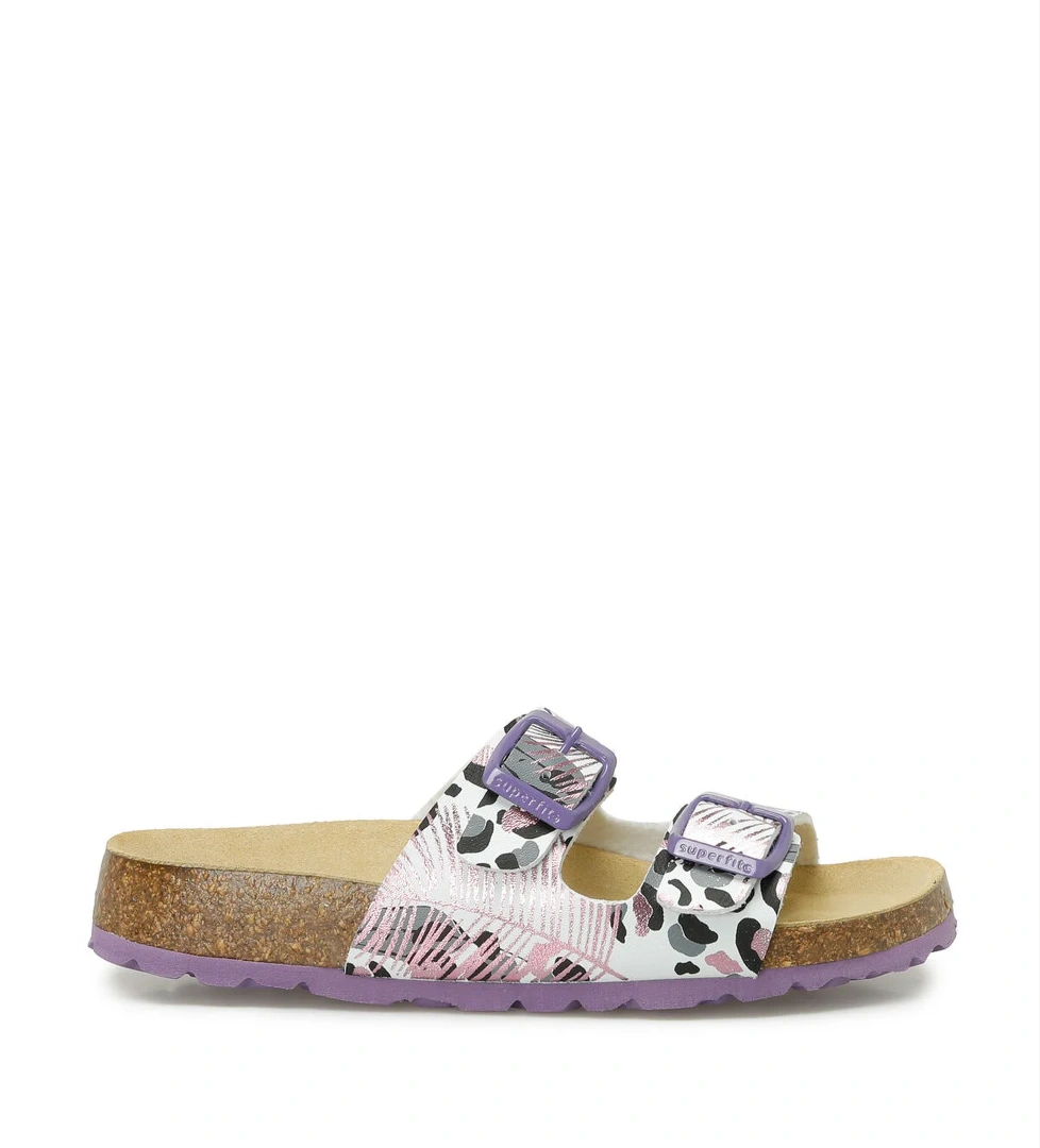 800111-1110-2 Beyaz Kız Çocuk Terlik - Görsel 1