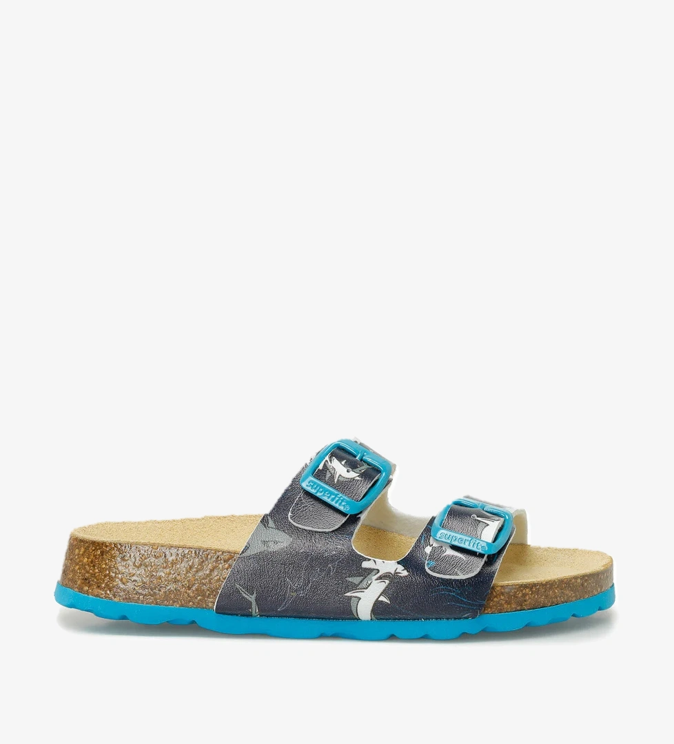 800111-8140-2 Mavi Erkek Çocuk Terlik