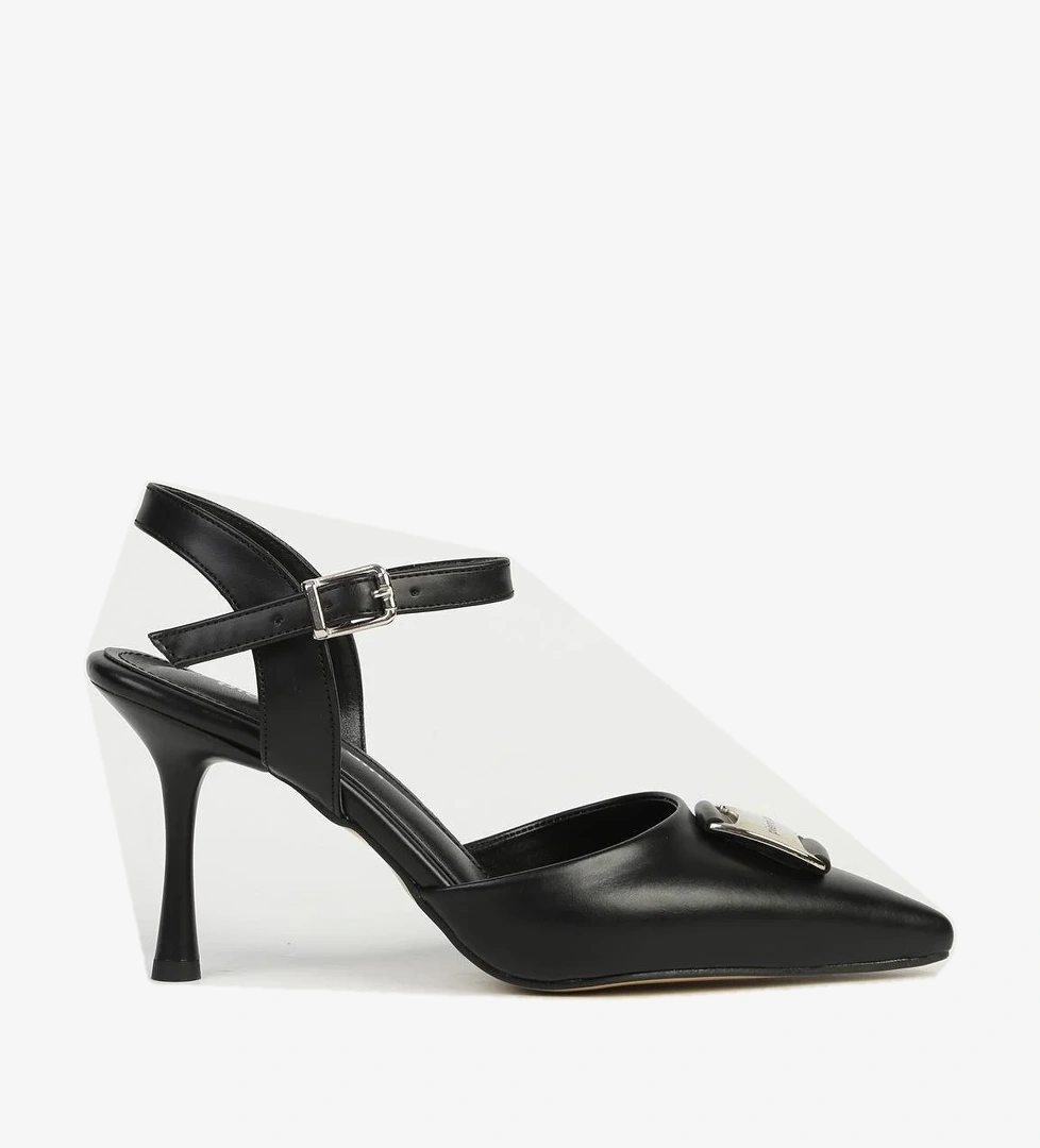 Siyah Kadın Topuklu Ayakkabı PC-54717 - Görsel 1