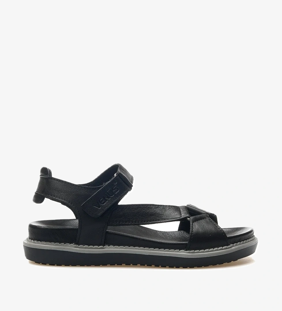 Venüs Kadın Hakiki Deri Günlük Sandalet 25y 202064y Z Siyah model görseli