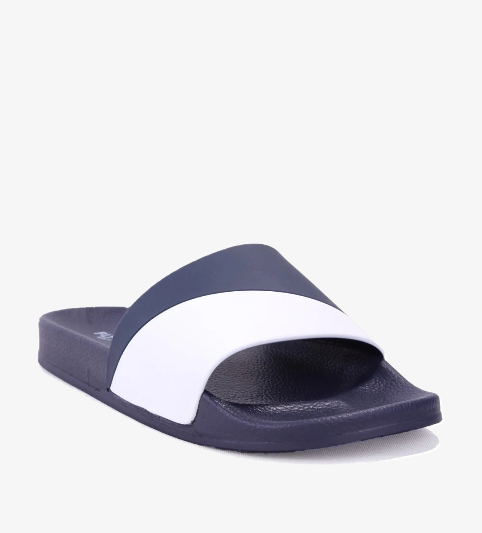 S263071 Lacivert Beyaz Günlük Ortopedik Erkek Spor Terlik