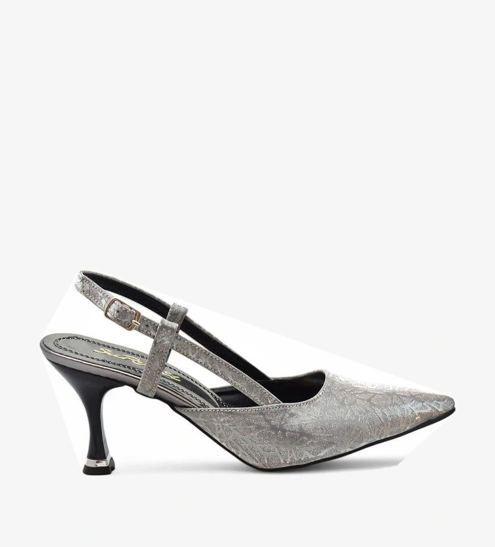 Ispartalılar 9826 Kadın Topuklu Ayakkabı 8 cm Abiye Düğün Nişan Kına Gecesi Ayakkabısı model görseli