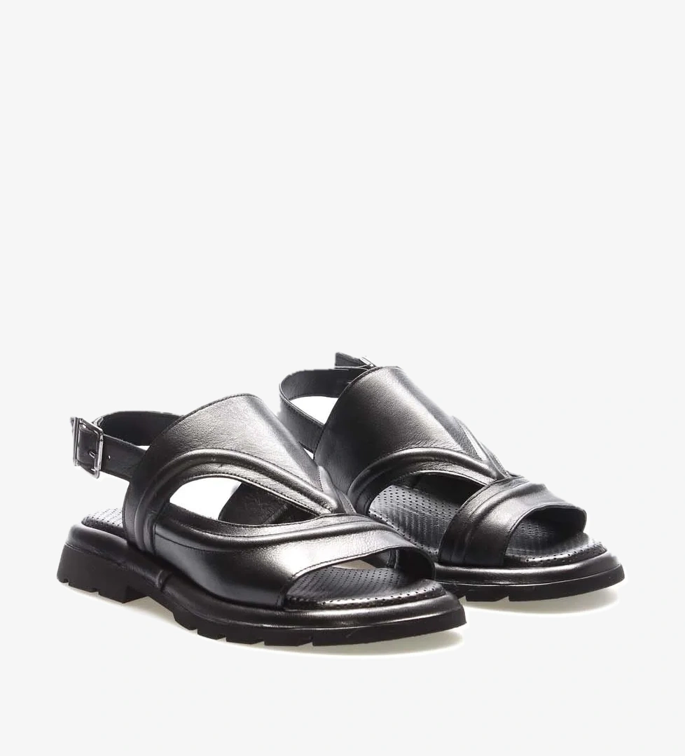 Fast Step Hakiki Deri Kadın Klasik Sandalet 710za972 model görseli