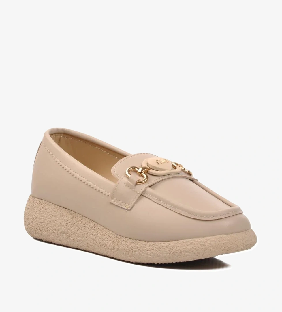 261152 Bej Cilt Kadın Günlük Ayakkabı