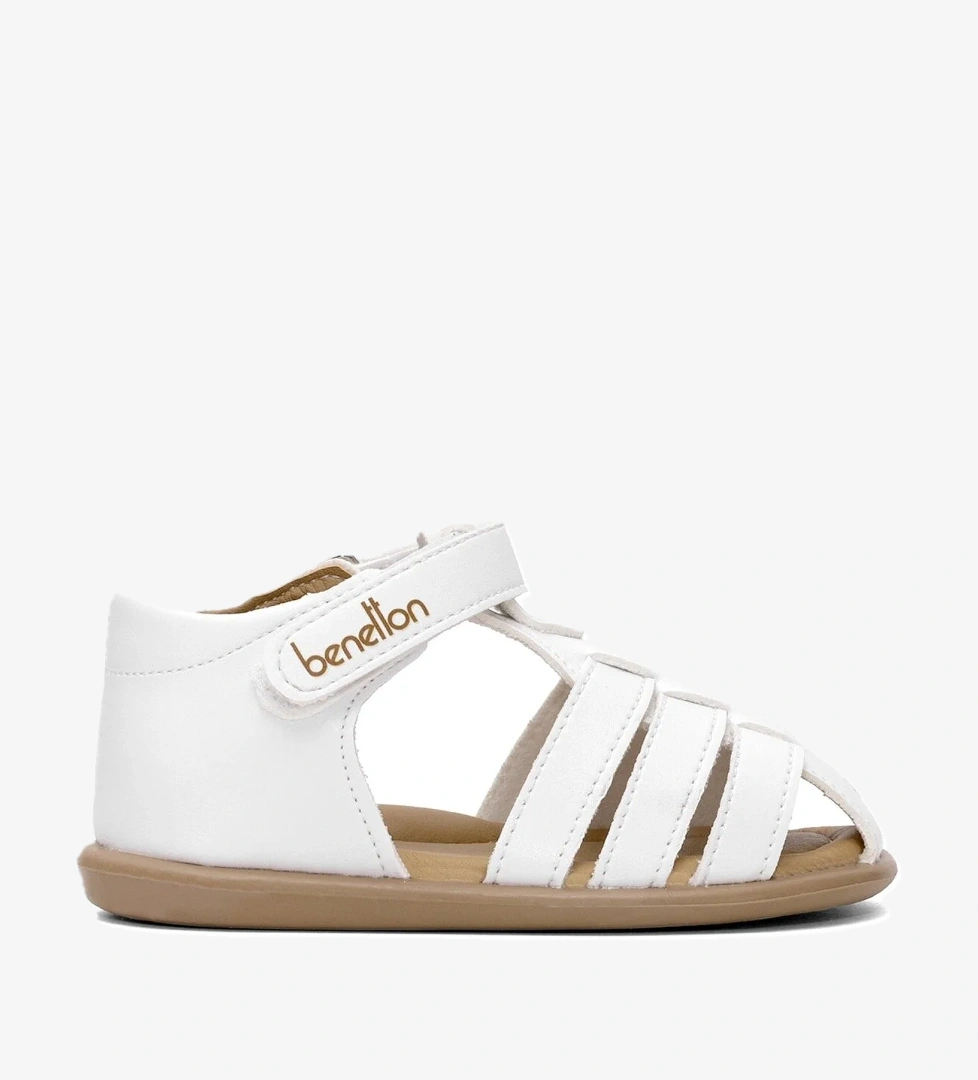 BN-1251 Bebe Erkek Çocuk Sandalet Beyaz