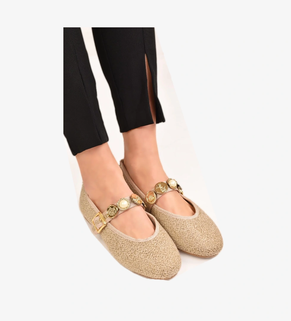 Kadın Günlük Babet Tokalı Ayarlanabilir Hafif Rahat Ayakkabı