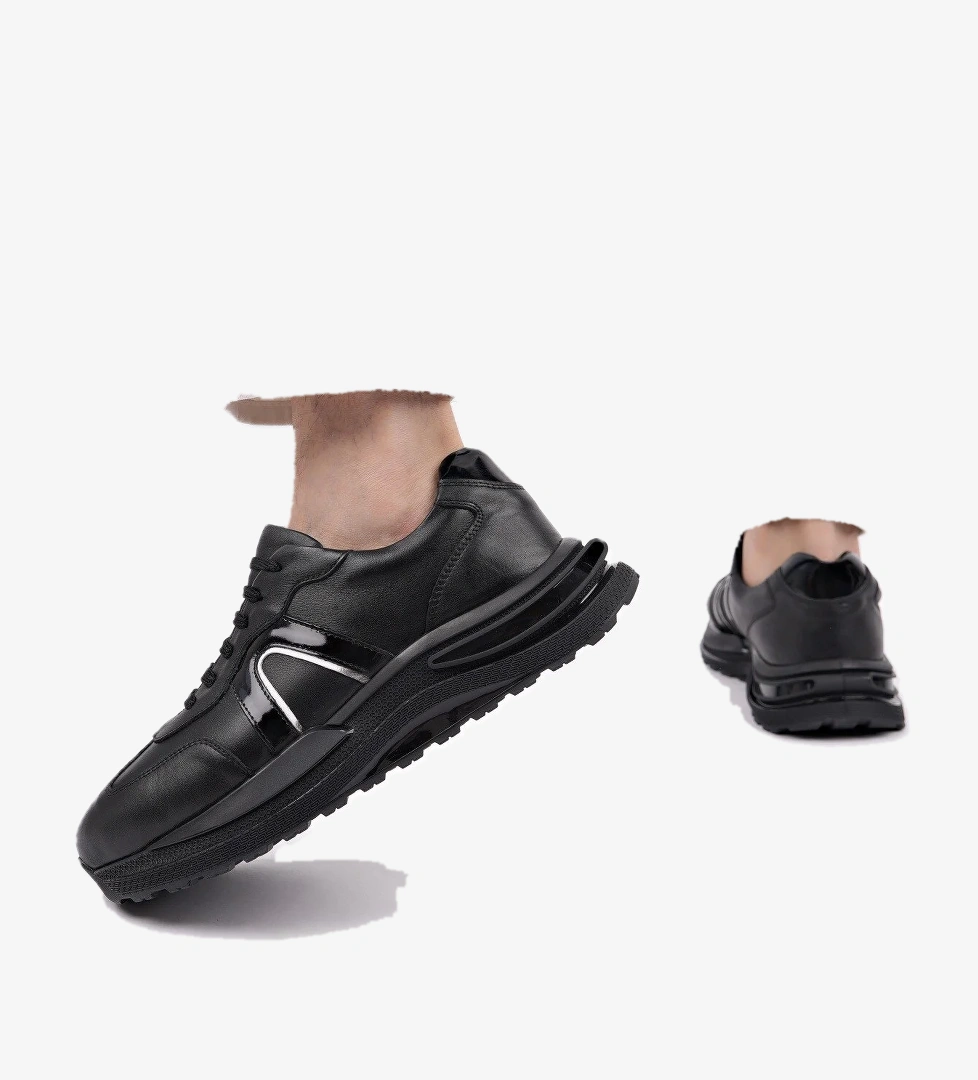 BRUNO Bağcıklı Hakiki Deri Kalın Taban Erkek Günlük Sneaker Spor Ayakkabı