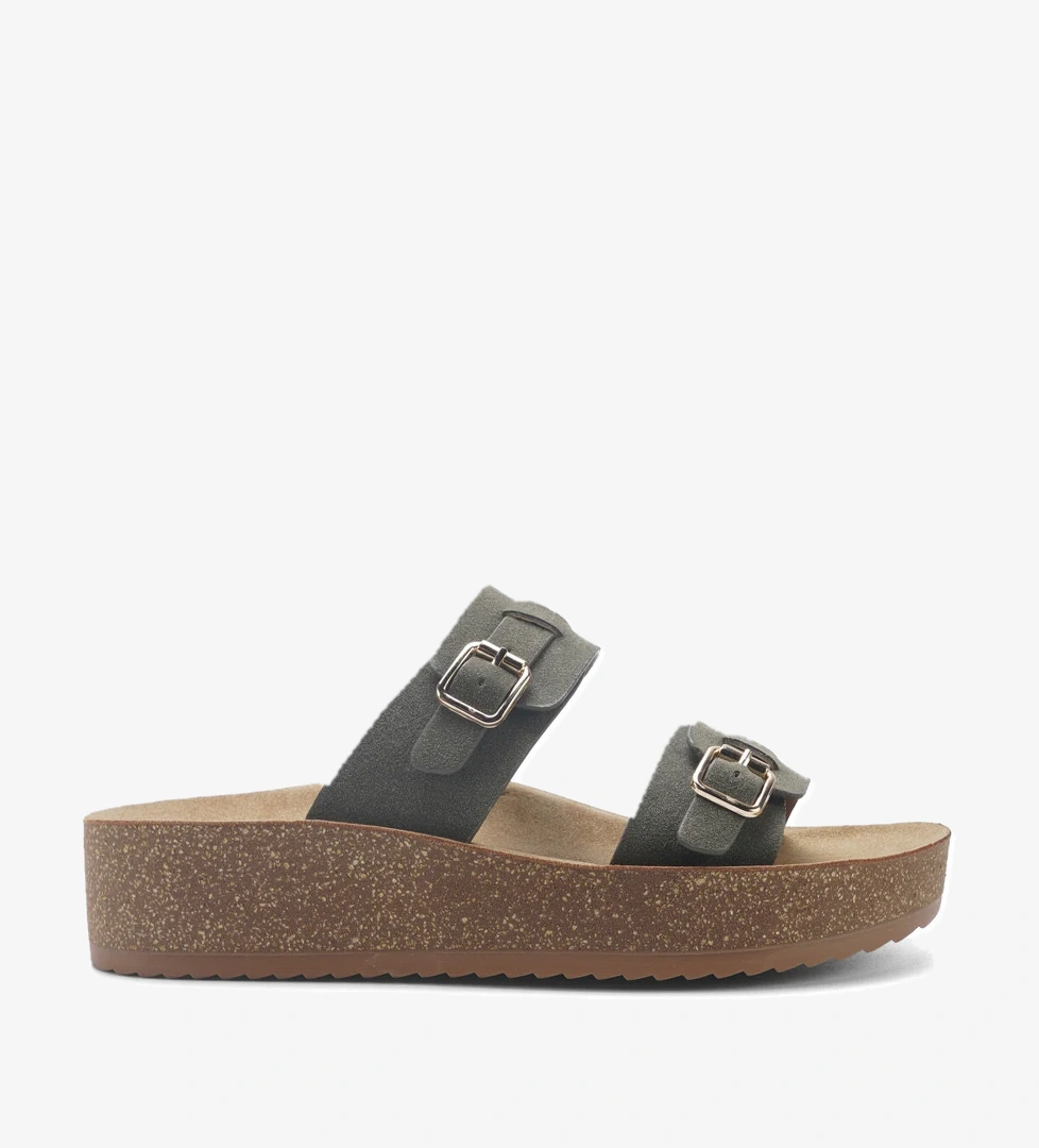 407070.Z5FX Haki Kadın Terlik - Görsel 1