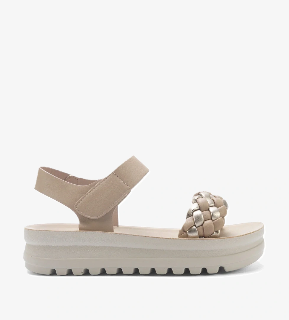 Polaris 325572.Z 5FX Vizon Kadın Kalın Taban Sandalet - Görsel 1