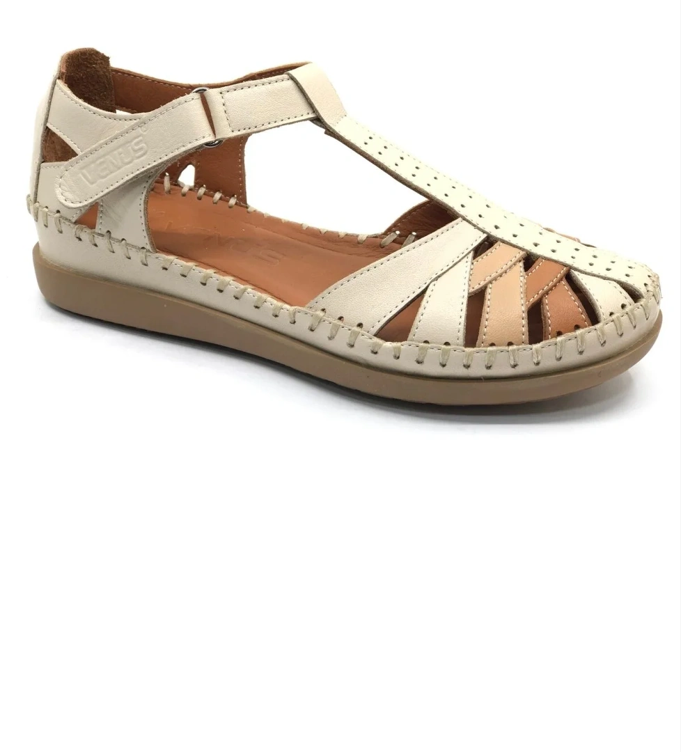 Margit Hakiki Deri Comfort Ortopedik Kadın Sandalet