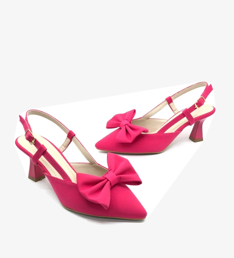 Kurdela Detaylı Arkası Açık Stiletto Kadın Topuklu Ayakkabı - Görsel 1